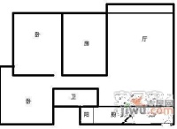 聚丰江山里3室1厅1卫91㎡户型图