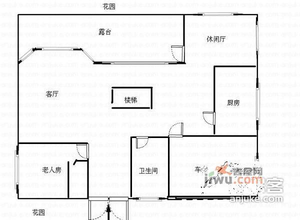 常青藤4室2厅3卫380㎡户型图