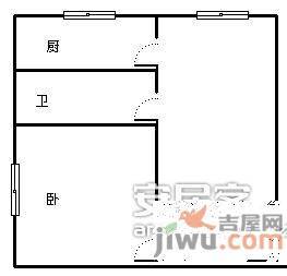 融侨苹果城1室0厅1卫36㎡户型图