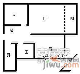 融侨苹果城2室2厅1卫85㎡户型图