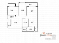 融侨诺丁阳光3室2厅2卫106㎡户型图