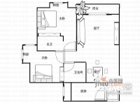 升伟新时空二期2室2厅1卫户型图