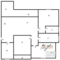 蓝溪谷地3室2厅2卫110㎡户型图