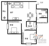 华宇西城丽景北区4室3厅3卫户型图