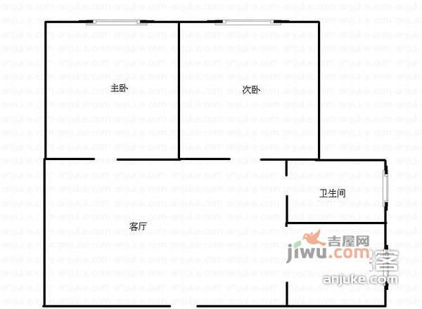 申烨太阳城3室2厅1卫116㎡户型图