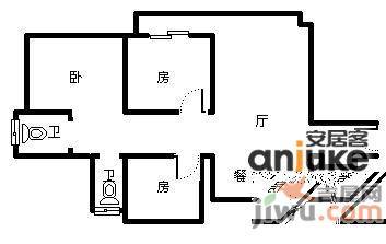 金科云湖天都3室2厅2卫户型图