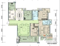 复地上城4室2厅2卫190㎡户型图