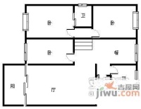 渝湖路小区3室2厅2卫149㎡户型图