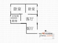 凤凰小区2室1厅1卫76㎡户型图