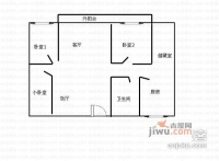 香山园2室2厅1卫95㎡户型图