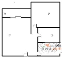 玛雅上层2室2厅1卫99㎡户型图