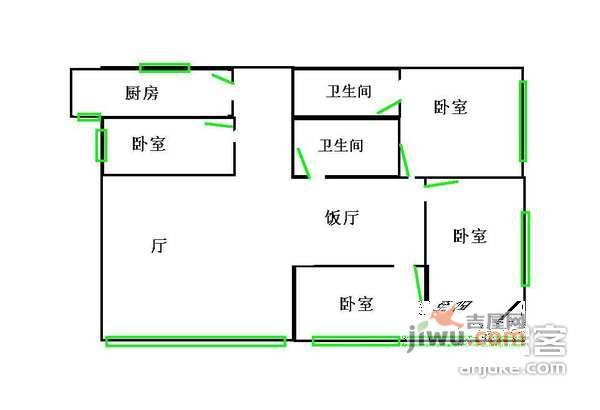 沙龙广场4室2厅2卫户型图