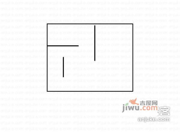 阳明佳城2室1厅1卫52㎡户型图