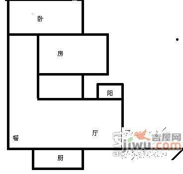 远景天下2室2厅1卫户型图