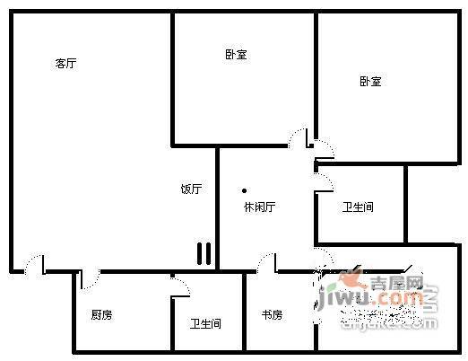 新城丽都3室2厅2卫132㎡户型图