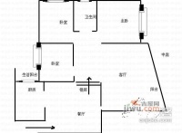 新城丽都3室2厅1卫127㎡户型图