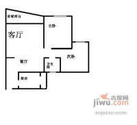 新城丽都2室2厅1卫91㎡户型图