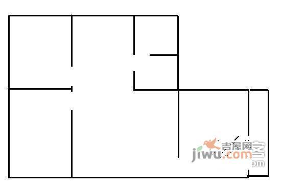 月光小区3室2厅1卫92㎡户型图