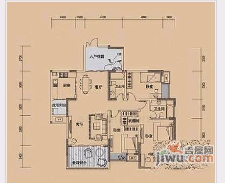 协信天骄城3室2厅2卫193㎡户型图