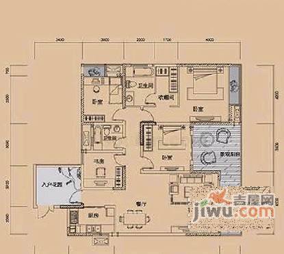 协信天骄城4室2厅2卫150㎡户型图