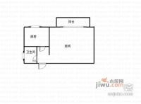 世贸广场三期1室0厅1卫51㎡户型图