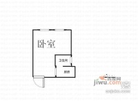 华宇林泉雅舍1室0厅1卫35㎡户型图