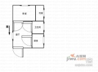 志龙石坪苑1室1厅1卫54㎡户型图