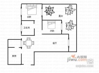 逸静丰豪2室2厅1卫80㎡户型图