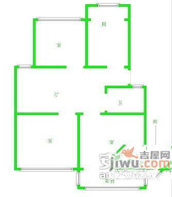 勤益里小区3室1厅1卫户型图