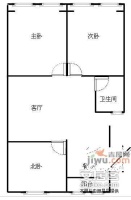 中牌楼3室2厅1卫157㎡户型图