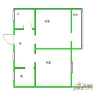 尚书巷小区2室1厅1卫62㎡户型图
