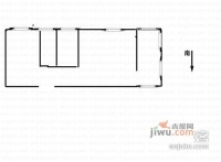 丁官营小区2室1厅1卫46㎡户型图