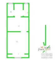 丁官营小区1室1厅1卫户型图