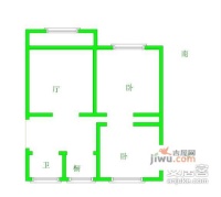 象房新村2室1厅1卫88㎡户型图