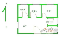 美达上河明苑3室2厅2卫120㎡户型图