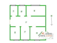 建盛丽庭3室1厅1卫103㎡户型图