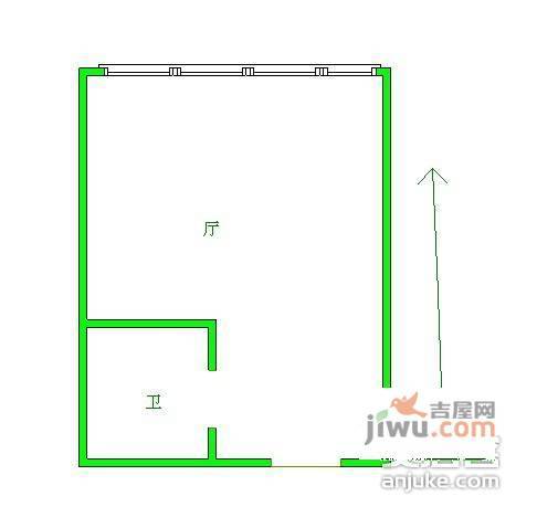 盈嘉大厦1室1厅1卫65㎡户型图