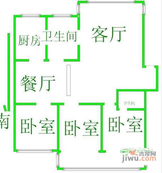 新禧家园4室2厅2卫130㎡户型图