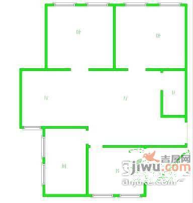 新亭兰苑3室2厅2卫127㎡户型图