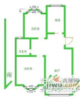 新亭兰苑2室2厅1卫97㎡户型图