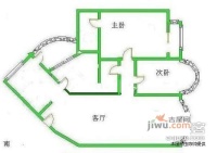 南京国际金融中心3室1厅1卫户型图