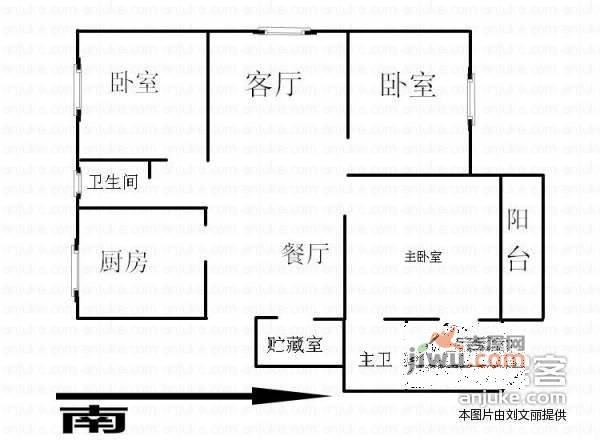 壹城东区4室2厅2卫128㎡户型图