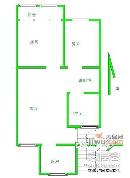 壹城东区2室2厅1卫98㎡户型图