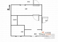 文体西村2室1厅1卫67㎡户型图