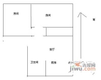 红花村2室2厅1卫74㎡户型图