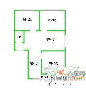 瑞园3室2厅2卫138㎡户型图