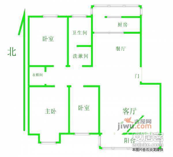 瑞园4室2厅2卫146㎡户型图