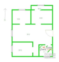 风和日丽2室1厅1卫80㎡户型图