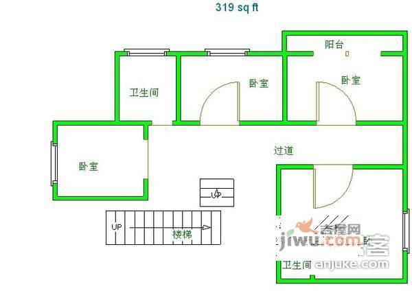 雁鸣山庄5室2厅3卫239㎡户型图