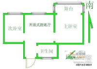 新门口18号小区2室1厅1卫64㎡户型图